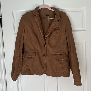 Vintage style J Crew brown corduroy, blazer